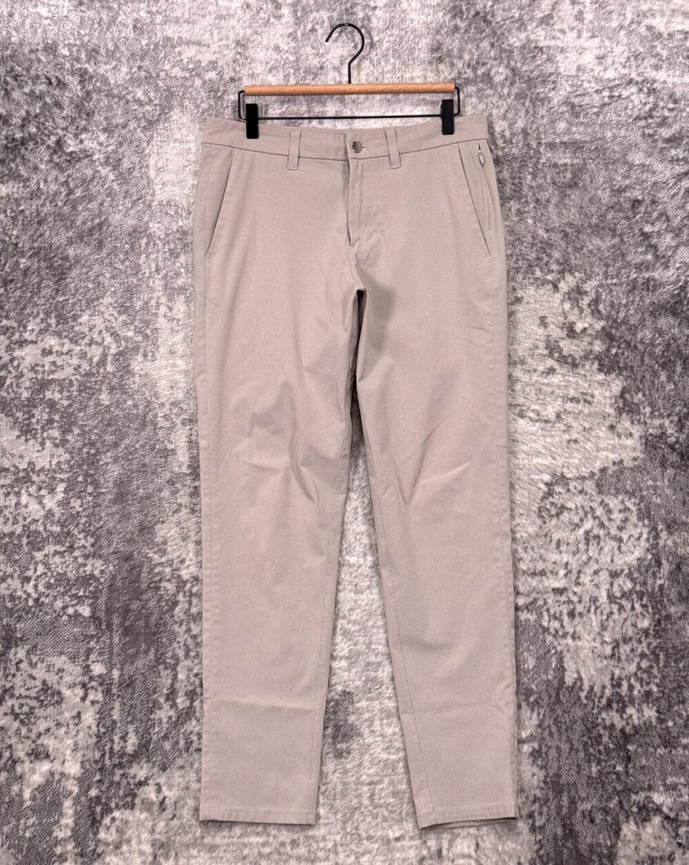 Lululemon Commission Pants 31 x 30 Mens Gray Slim Fit Tech Ripstop Fabric